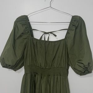 RIVER ISLAND MAXI DRESS SIZE 14 PUFF SLEEVE NEW